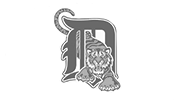 Black and White Detroit Tigers "D" Logo