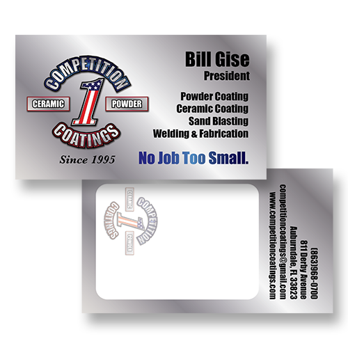 Competition Coatings Business Card - Front and Back
