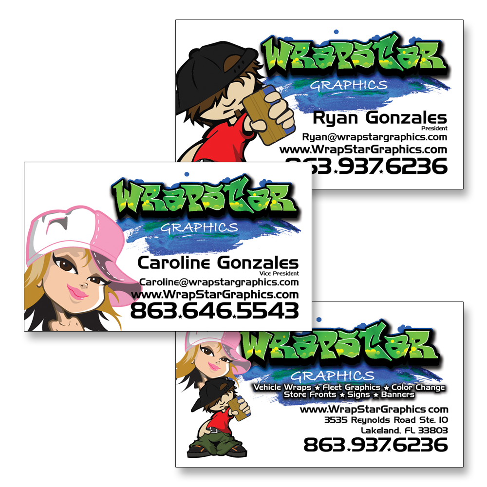 Wrapstar Graphics Business Card - Front & Back