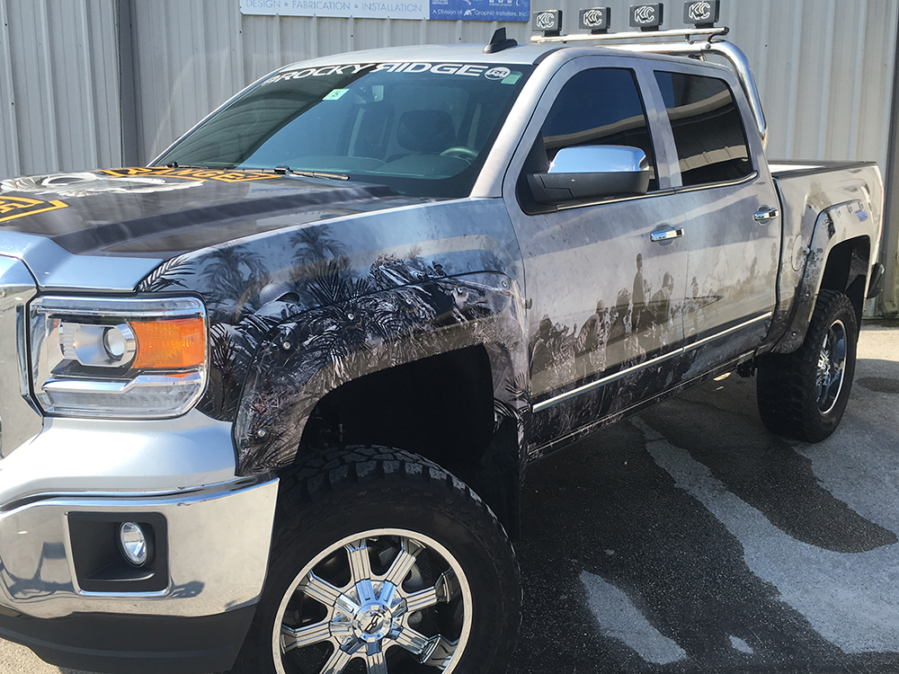 Vietnam Veteran's Truck Wrap.